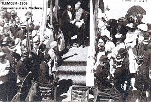 Oran- SDV- 6750-Gouverneur a la medersa de tlemcen 1903
